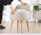 Puf, portocale, 46x46x64 cm - Crem, SKU 209FLF1149