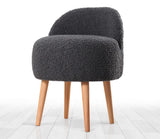 Puf Rufmee, Gri inchis - Alb, 46x46x64 cm - Gri inchis, SKU 209FLF1153