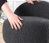 Puf Rufmee, Gri inchis - Alb, 46x46x64 cm - Gri inchis, SKU 209FLF1153