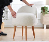 Puf Rufmee, Gri inchis - Alb, 46x46x64 cm - Alb, SKU 209FLF1153