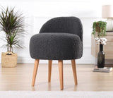 Puf Rufmee, Gri inchis - Alb, 46x46x64 cm - Gri inchis, SKU 209FLF1153