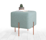 Puf, Roz, 40x40x5 cm - Mare verde, SKU 209FLF1175