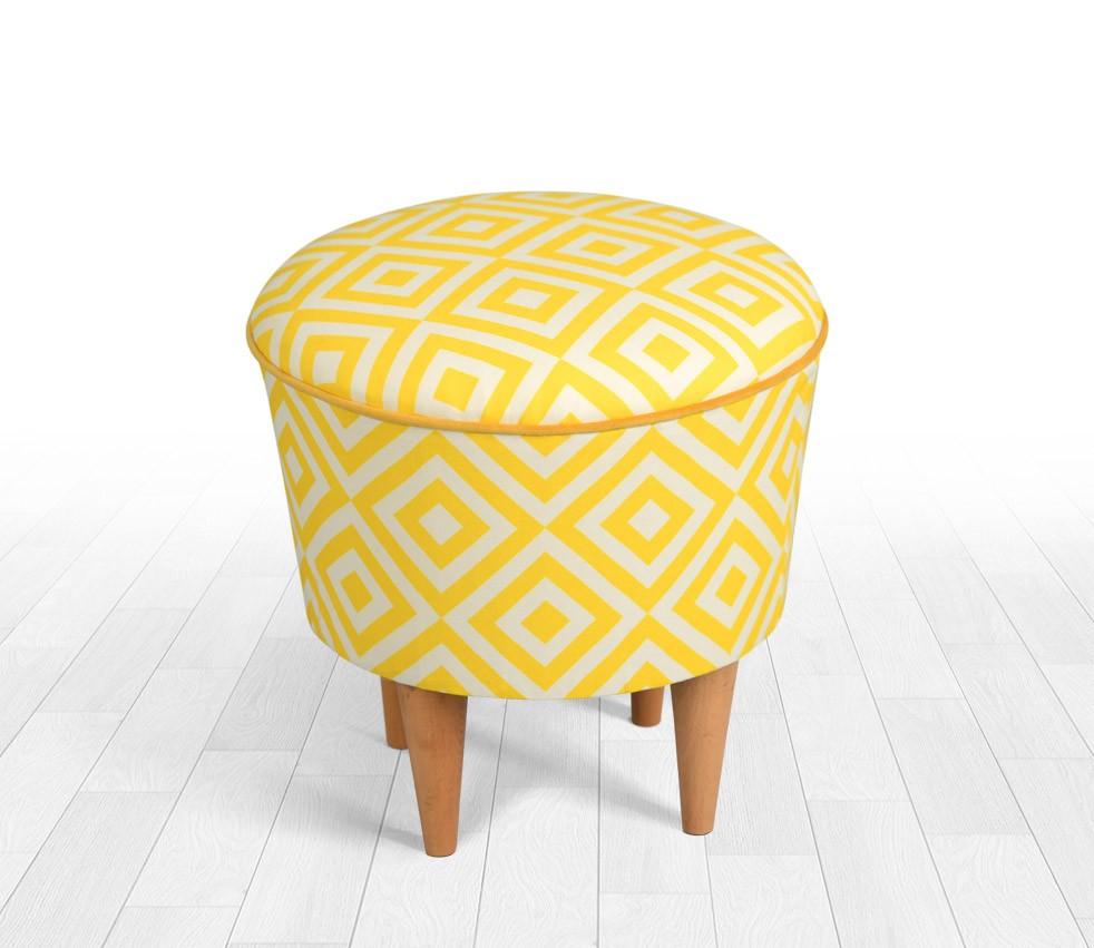 Puf Sun, Galben, 42x42x42 cm, SKU 209FLF1218