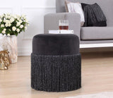 Puf, Gri, 45x40x45 cm - Negru, SKU 209FLF1254