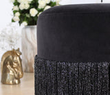 Puf, Gri, 45x40x45 cm - Negru, SKU 209FLF1254