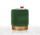 Puf, Roz, 40x45x40 cm - Verde inchis, SKU 209FLF1266