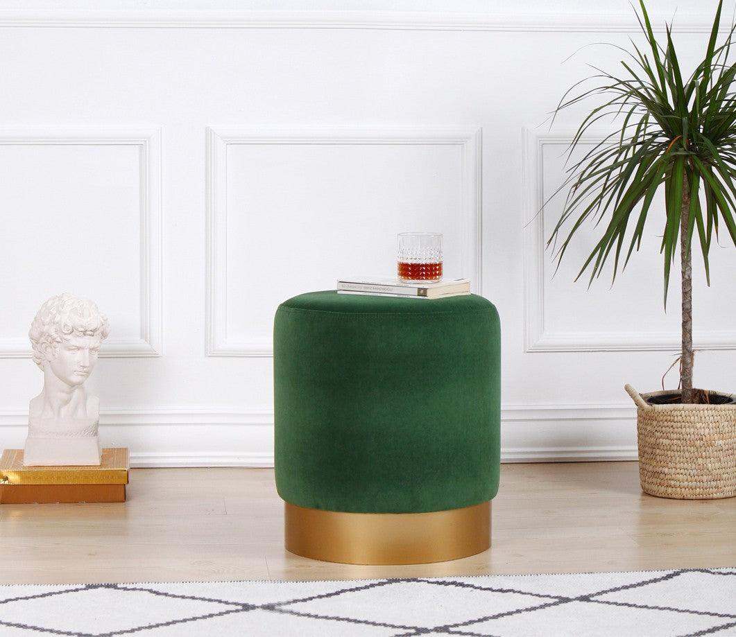 Puf, Roz, 40x45x40 cm - Verde inchis, SKU 209FLF1266