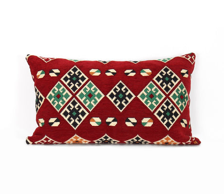 Pernă decorativă Esmeli v4, Roșu, 58x33 cm