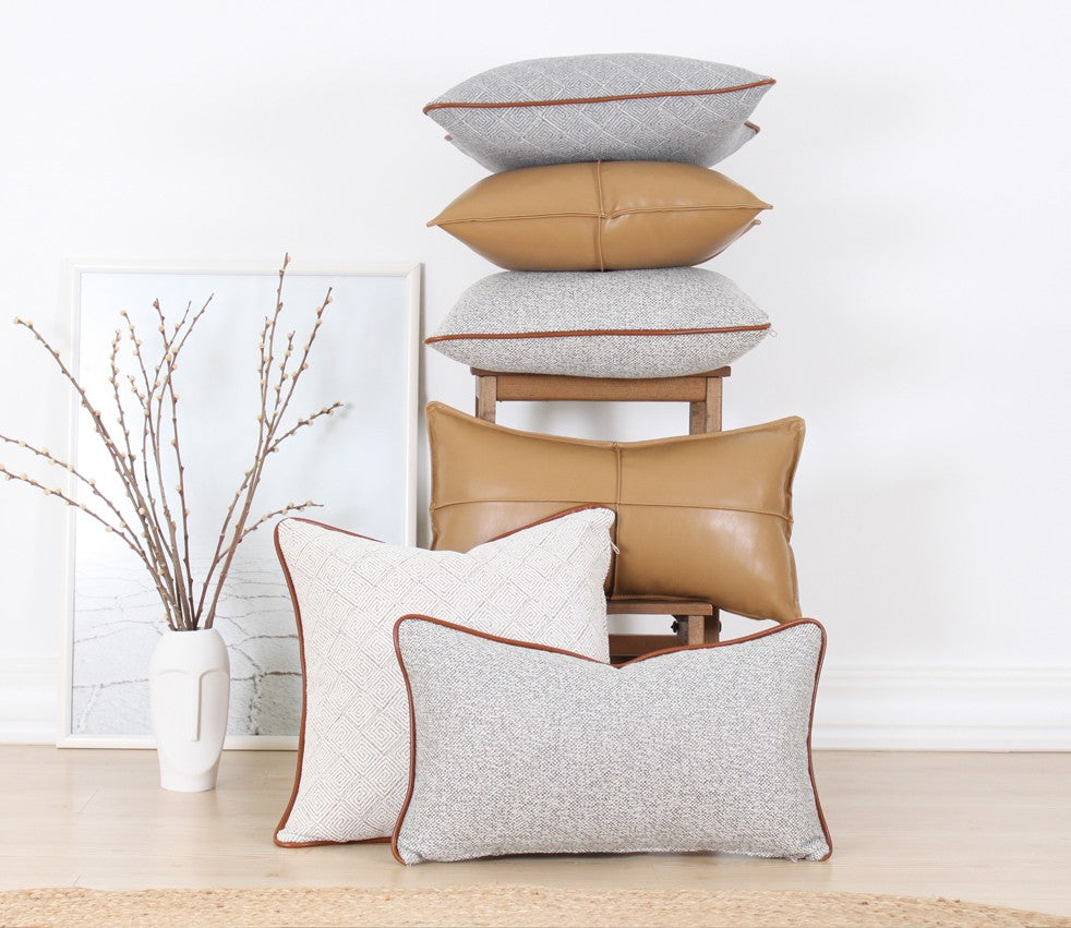 Pernă decorativă Dobsett - Beige, Camel, 50x50 cm