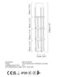 Lampadar Square 7111 - Negru, SKU 211LMP1101