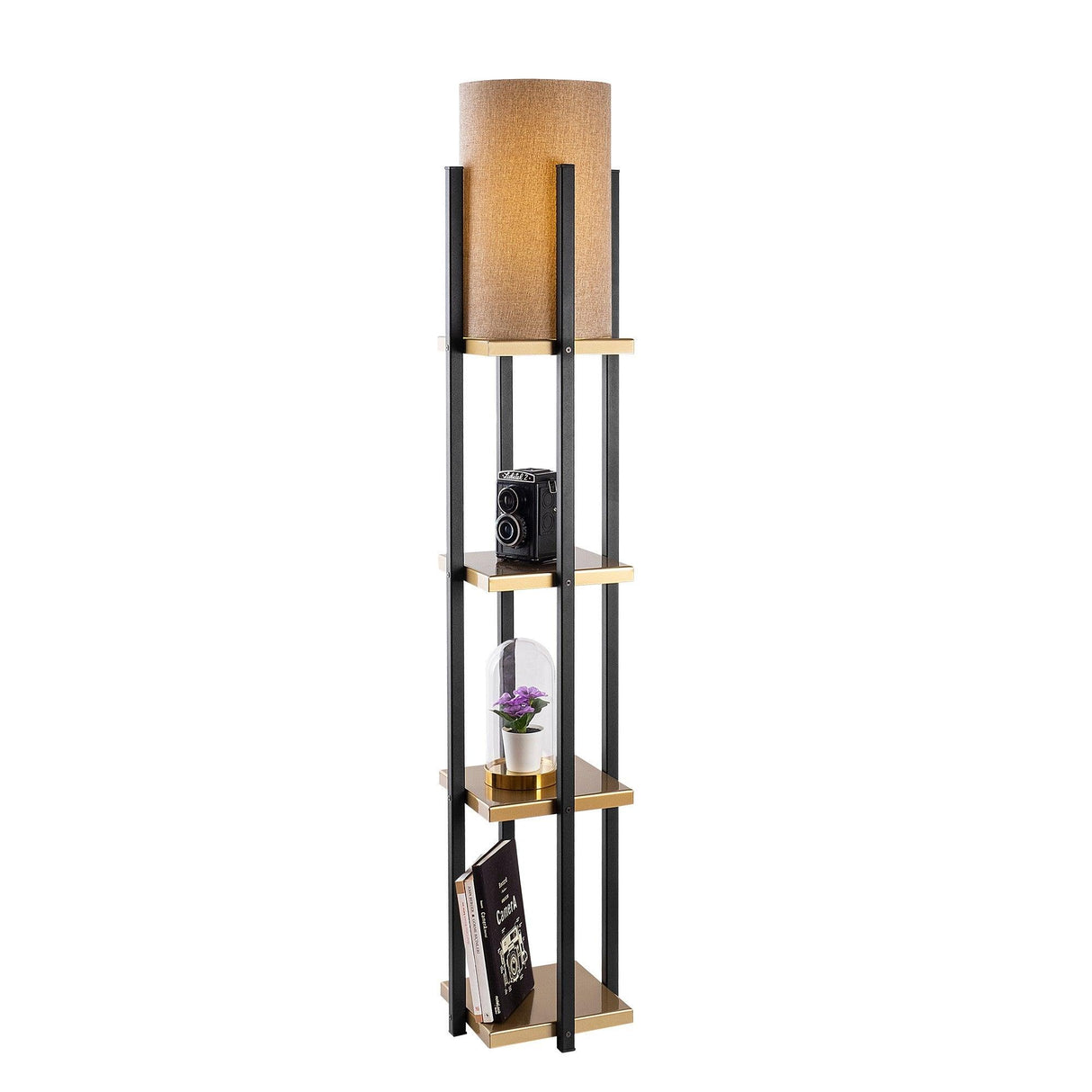 Lampadar Square 7111 - Auriu Negru, SKU 211LMP1101