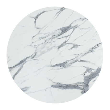 Placa de Masa din marmura Alb Werzalit Solace, diametru 70cm, grosime 25mm 70x70