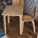 Masă cu scaune 3 bucăți Pearl Table Set, Natur