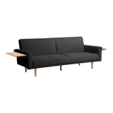 Canapea extensibilă cu funcție de pat Flexo, antracit, 220x84x82 cm