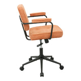 Scaun de birou Leberta, Stofă, Diverse culori - Teracota | SKU: 225-000091 | Scaun de birou Leberta, Stofă, varianta Teracota, produs pentru amenajarea locuinței, disponibil online în România la CasaMob