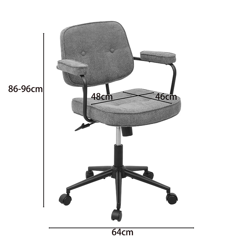 Scaun de birou Leberta, Stofă, Diverse culori - Bej | SKU: 225-000092 | Scaun de birou Leberta, Stofă, varianta Bej, produs pentru amenajarea locuinței, disponibil online în România la CasaMob
