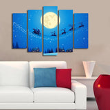 Tablou canvas 5 bucăți 5PATNOEL-2, Multicolor, 105x70x3 cm