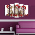 Tablou canvas 5 bucăți 5PATNOEL-5, Multicolor, 105x70x3 cm, SKU 229CST1205, imagine 1