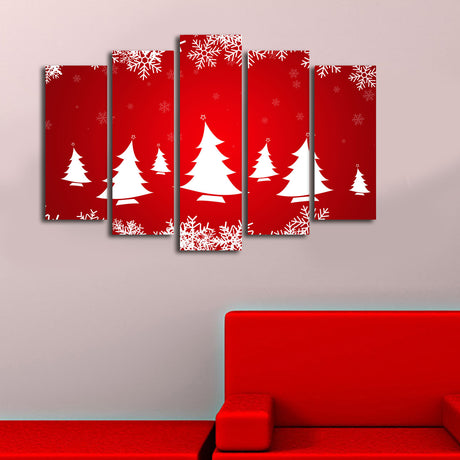 Tablou canvas 5 bucăți 5PATNOEL-6, Multicolor, 105x70x3 cm