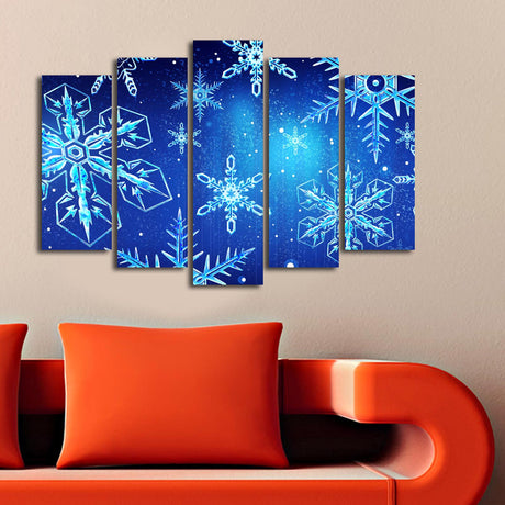 Tablou canvas 5 bucăți 5PATNOEL-9, Multicolor, 105x70x3 cm