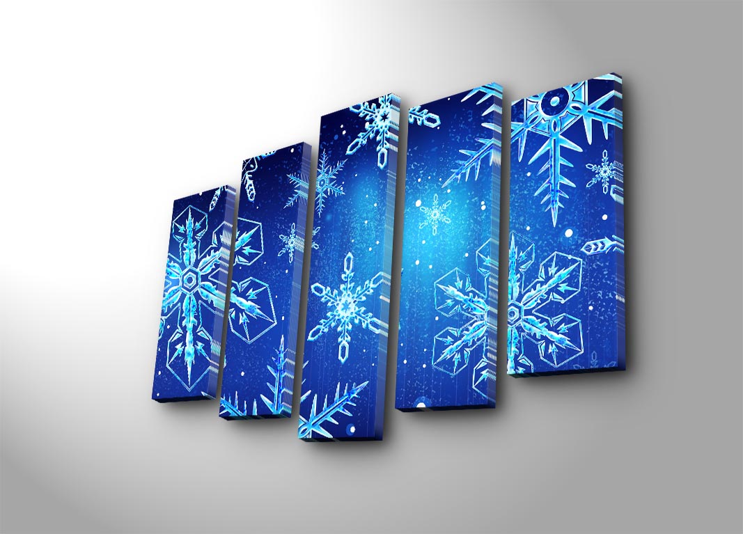 Tablou canvas 5 bucăți 5PATNOEL-9, Multicolor, 105x70x3 cm