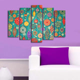 Tablou canvas 5 bucăți 5PATNOEL-10, Multicolor, 105x70x3 cm
