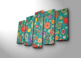 Tablou canvas 5 bucăți 5PATNOEL-10, Multicolor, 105x70x3 cm