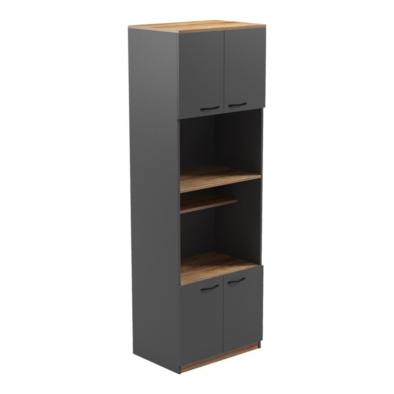 Dulap Bucatarie Rowan, stejar gri-inchis, 60x42x182 cm