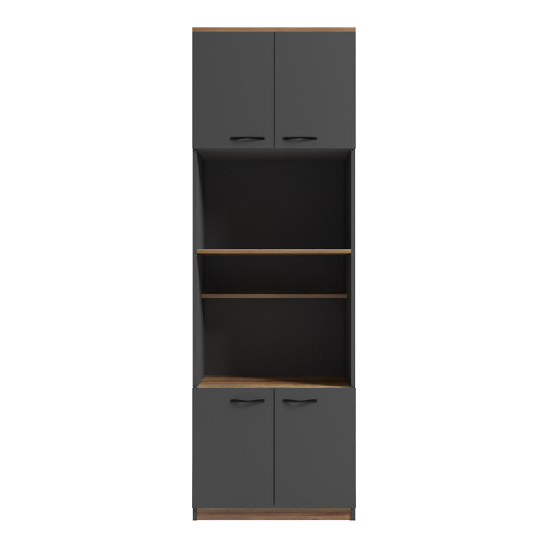 Dulap Bucatarie Rowan, stejar gri-inchis, 60x42x182 cm