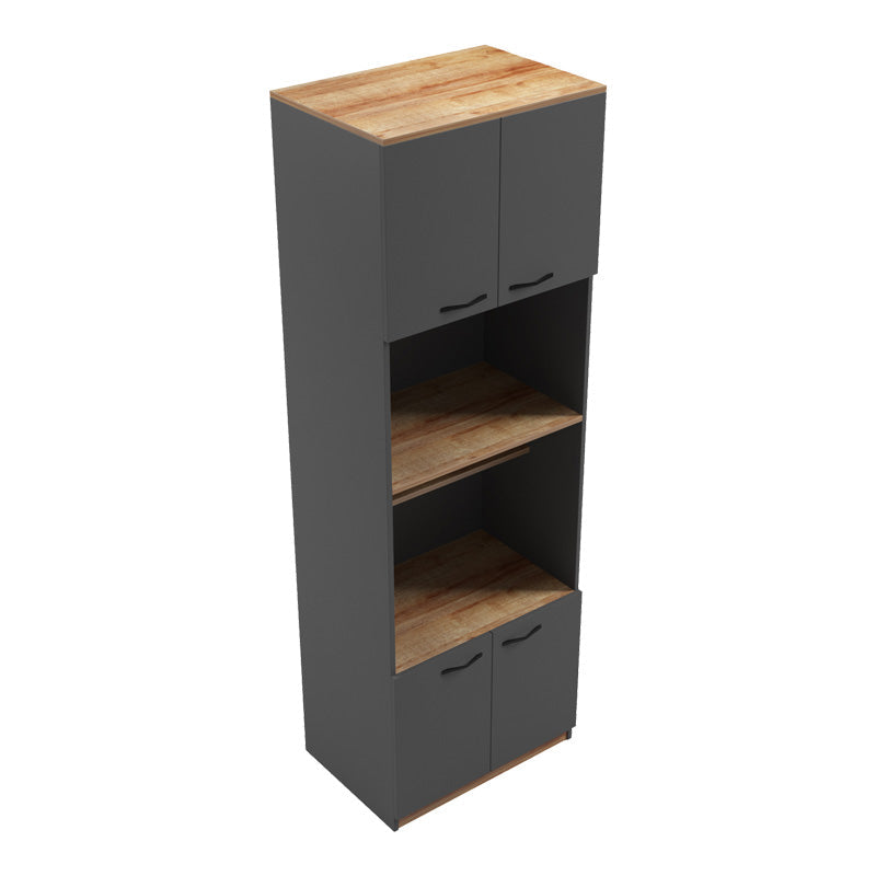 Dulap Bucatarie Rowan, stejar gri-inchis, 60x42x182 cm