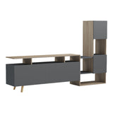 Set mobilă sufragerie Defry, Sonoma-Antracit, 178x32x110 cm