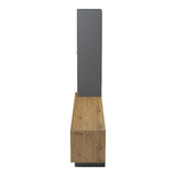 Set mobilă sufragerie Tilveo, Stejar-Antracit, 230x42x180 cm