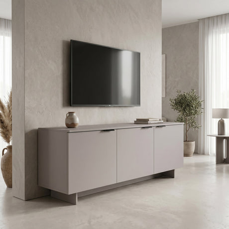 Comodă TV Beldon, Gri, 150x42x55 cm