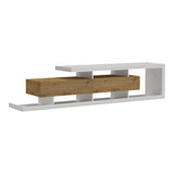 Comodă TV Arbero, Diverse culori, 198x40x45 cm - Alb-Stejar | SKU: 230-000280 | Comodă TV Arbero, 198x40x45 cm, varianta Alb-Stejar, produs pentru amenajarea locuinței, disponibil online în România la CasaMob