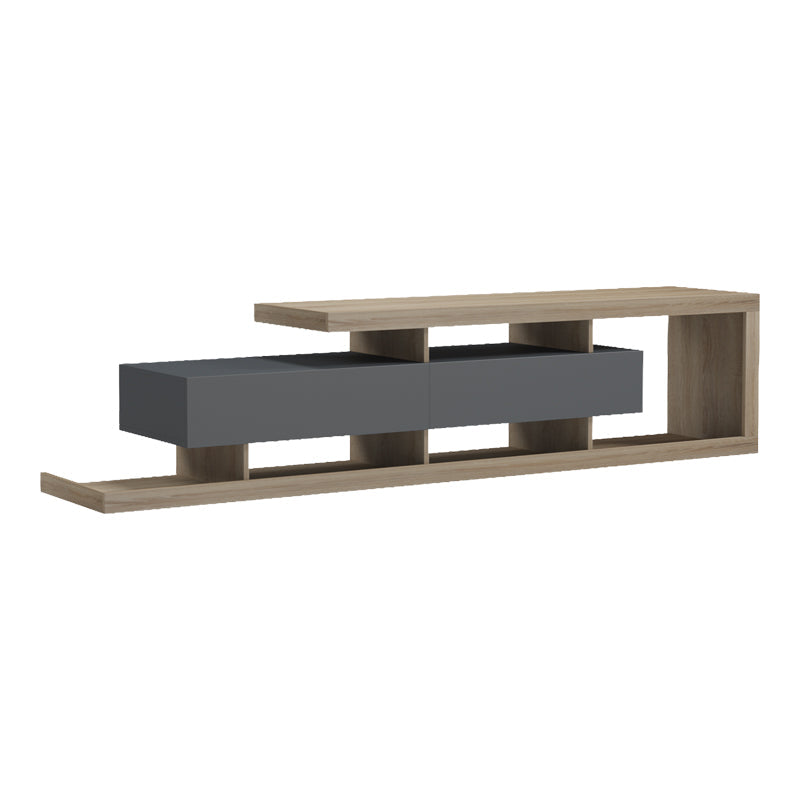 Comodă TV Arbero, Diverse culori, 198x40x45 cm - Antracit-Sonoma | SKU: 230-000281 | Comodă TV Arbero, 198x40x45 cm, varianta Antracit-Sonoma, produs pentru amenajarea locuinței, disponibil online în România la CasaMob