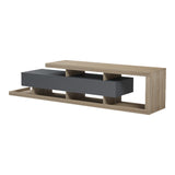 Comodă TV Arbero, Diverse culori, 198x40x45 cm - Antracit-Sonoma | SKU: 230-000281 | Comodă TV Arbero, 198x40x45 cm, varianta Antracit-Sonoma, produs pentru amenajarea locuinței, disponibil online în România la CasaMob