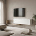 Sonoma-Alb | SKU: 230-000283 | Comodă TV Olande, 210x35x48 cm, varianta Sonoma-Alb, produs pentru amenajarea locuinței, disponibil online în România la CasaMob