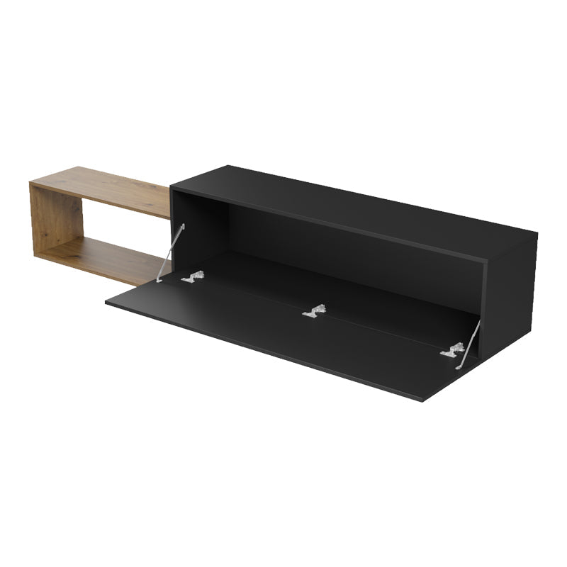 Comodă TV Olande, Diverse culori, 210x35x48 cm - Stejar-Negru | SKU: 230-000284 | Comodă TV Olande, 210x35x48 cm, varianta Stejar-Negru, produs pentru amenajarea locuinței, disponibil online în România la CasaMob