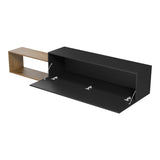 Comodă TV Olande, Diverse culori, 210x35x48 cm - Stejar-Negru | SKU: 230-000284 | Comodă TV Olande, 210x35x48 cm, varianta Stejar-Negru, produs pentru amenajarea locuinței, disponibil online în România la CasaMob