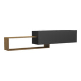 Comodă TV Olande, Diverse culori, 210x35x48 cm - Stejar-Negru | SKU: 230-000284 | Comodă TV Olande, 210x35x48 cm, varianta Stejar-Negru, produs pentru amenajarea locuinței, disponibil online în România la CasaMob
