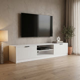 Comodă TV Lemardo, Alb, 180x40x40 cm