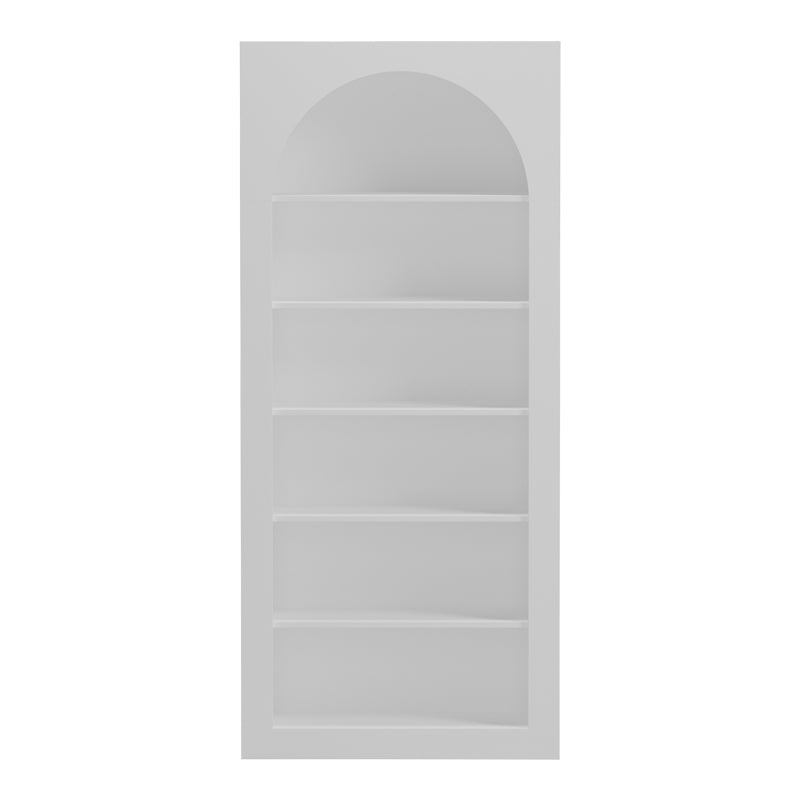 Bibliotecă Boke, Alb, 80x32x180 cm