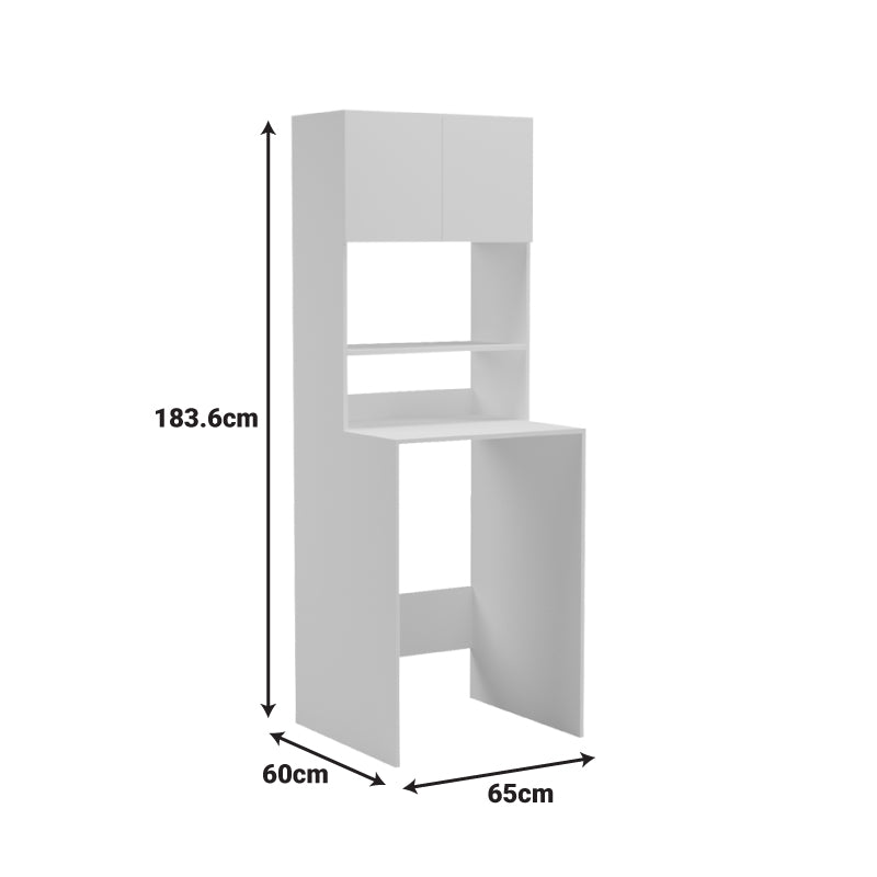 Alb | SKU: 230-000298 | Dulap de baie Chaxe, Alb, 65x60x184 cm, varianta Alb, produs pentru amenajarea locuinței, disponibil online în România la CasaMob