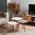 Set 3 măsuțe de cafea Tuvalle 049, Antracit - Gri deschis - Alb - Stejar, 40x40x37 cm, SKU 230TVL1702, imagine 1
