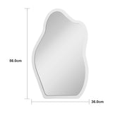 Oglindă decorativă Evanthia, MDF, Diverse culori, 36x2x56 cm - Alb | SKU: 233-000061 | Oglindă decorativă Evanthia, MDF, 36x2x56 cm, varianta Alb, produs pentru amenajarea locuinței, disponibil online în România la CasaMob