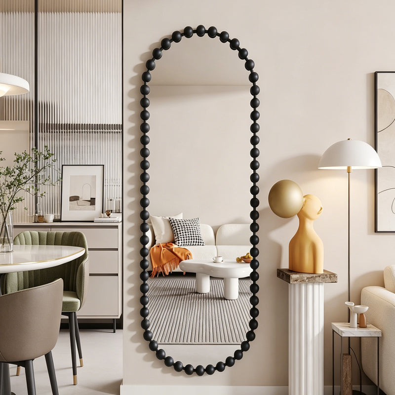 Oglindă decorativă Myrtus, Metal, Diverse culori, 40x3x160 cm - Negru | SKU: 233-000067 | Oglindă decorativă Myrtus, Metal, 40x3x160 cm, varianta Negru, produs pentru amenajarea locuinței, disponibil online în România la CasaMob