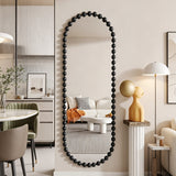 Oglindă decorativă Myrtus, Metal, Diverse culori, 40x3x160 cm - Negru | SKU: 233-000067 | Oglindă decorativă Myrtus, Metal, 40x3x160 cm, varianta Negru, produs pentru amenajarea locuinței, disponibil online în România la CasaMob