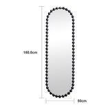 Oglindă decorativă Myrtus, Metal, Diverse culori, 40x3x160 cm - Negru | SKU: 233-000067 | Oglindă decorativă Myrtus, Metal, 40x3x160 cm, varianta Negru, produs pentru amenajarea locuinței, disponibil online în România la CasaMob
