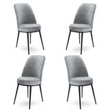 Set de scaune Dexa, Diverse culori, Diverse configurații, 45x42x89 cm - Gri - Negru - 4 bucăți | SKU: 240CHR1365 | Set de scaune Dexa, 45x42x89 cm, varianta Gri - Negru - 4 bucăți, produs pentru amenajarea locuinței, disponibil online în România la CasaMob