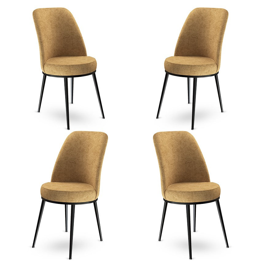 Set de scaune Dexa, Diverse culori, Diverse configurații, 45x42x89 cm - Cappuccino - Negru - 4 bucăți | SKU: 240CHR1366 | Set de scaune Dexa, 45x42x89 cm, varianta Cappuccino - Negru - 4 bucăți, produs pentru amenajarea locuinței, disponibil online în România la CasaMob